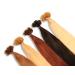 MilleniumHair 20 smooth U-tip strands for heat tongs hair extension 40 cm 60 white blonde