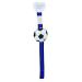 Zigozago - Pacifier chain football - Handmade fabric pacifier chain with 3D balloon. Color: blue