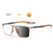 Spring hinges Photochrome reading glasses Blue light filter glasses men women rectangular tr90 flexible reading help sport reading glasses +1.0 to +3.0 (color: yellow size: +2.25)