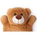 HomeTop Premium 2L Rubber Hot Water Bottle with Stuffed Animal Cover - White - 67.63 Fl Oz - Buy Online on GoSupps.com