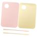 Hemoton 2 Set Nail Art Palette Foundation Palette Spatula for Makeup Blending Plate for Makeup Manicure Tools Makeup Tool Makeup with Spatula Cosmetic Makeup Palette Make up Paint Acrylic 14.8x10cm Assorted Color