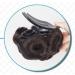 Stylish Brown Black Clip-On Wig with Diamond Ball Hairpin | Women's Hair Accessory - Buy Online on GoSupps.com