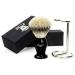 Silver Tip Badger Hair Shaving Brush with Shaving Brush Stand for MEN Gifts for Fathers