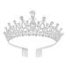 Crystal wedding women crown girl rhinestocte tiara headband princess queen hair jewelry for birthday prom bride party christmas costume gifts jewelry 3#