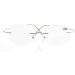 Eyekepper Titanium Rimless Round Reading Glasses +2.50 | Stylish Circle Readers in Silver - International Shipping Available - Buy Online on GoSupps.com