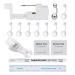 Beautidots 18PCS Body Piercing Kit for Ear/Nose/Lip/Eyebrow/Belly Button/Nipple Stainless Steel Piercing Needles Tools Safety Painless Disposable Self Piercing Gun Belly piercing kits
