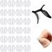 CHUYE Push-in Eyeglass Nose Pads Air Bag Nosepads Adhesive Eyeglass Nose Pads Anti-Slip Nose Pads Comfortable Air Chamber Nose Pads 3.5 mm/ 0.4 inch Thickness(12 Pairs)