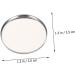 Angoily 50pcs Empty Diy Holder Eyeshadow Metal Makeup Shadow Serving Paint Plates Palettes Plate Steel for - Buy Online on GoSupps.com
