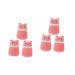 Beavorty 6 Pcs Powder Puff Box Baby Powder Travel Baby Powder Baby Powder for Newborn Baby Powder Box Powder Puff Kit Loose Powder Sponge Powder Container with Puff Powder Storage Bottle 10X7CMx2pcs Pinkx2pcs