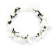 Flower Crown Flower Headband Floral Garland Headbands Boho Rose Head Band Women Lady Girl Hairband Wreaths Garlands for Hat Ornament Party Festival Beach Travle Bridal Wedding Hair Accessories