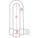 Extreme Max 3006.8209 BoatTector Stainless Steel Long D Shackle - 1/2 - Set of 2 - Buy Online on GoSupps.com