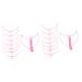 FOMIYES 6 Sets Eyebrow Aid Home Tools Handheld Eyebrow Stencil Professional Brow Stencils Accessories Major 1 count (Pack of 1) Pinkx2pcs