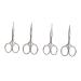FOMIYES 4 Pcs Beard Trimming Scissors Facial Hair Grooming Eyelashes Scissors Small Scissors Curved Nose Scissors Eyebrow Trimmer Scissors Safety Nose Hair Trimmer Hair Scissors Man Modify 9.2*4.5cmx2pcs As Shownx2pcs