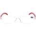 Shop I NEED YOU JOY Red Frameless Reading Glasses +4.0 Stylish Reading Aid for Men & Women | International Shipping Available - Buy Online on GoSupps.com