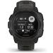 Garmin Instinct Graphite Outdoor Watch with GPS, Glonass, Galileo, Heart Rate Monitoring, Compass - Buy Online on GoSupps.com