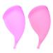 Milisten 2pcs Silicone Cup Products Purple Soft Rubber S.