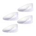 FRCOLOR 2 Pairs U-Shaped Heel Pad Shoe Heel Pads Silicone Ankle Protector Heel Inserts for Boots U-Shaped Heel Mats Plantar Pads Heel Cups White Floor Mat Soft Sebs Men and Women