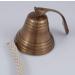 Nagina International, Ships Pub Wall Bell, Antique Brass, Diameter 12.5 cm, with Bracket, Bell and Braided Dome Bndsel Full Sweet Sound