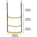 Sailortenx 3 Step Marine Rope Ladder for Inflatable Boat & Kayak - Portable Boating Ladder - Buy Online on GoSupps.com