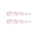 DOCVOEOMH French Tips Press on Toe Nails White Square with Rose Design - 24PCS Full Cover Glue on Toe Nails for Women - Nude Pink Acrylic Toenails for Summer Beach - Buy Online on GoSupps.com