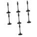 Zerodeko 7 Pcs Wrought Iron Decorative Candle Holder Vintage Candle Holder Metal Candle Holder Retro Candleholder Chicken Wings Fireplace Stand Pillar Candle Holder Christmas Candle Holders Blackx7pcs 26x10cmx7pcs