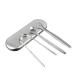 Tongue Scraper 3Pcs Tongue Cleaners Metal Tongue Scraper with Case for Adults Kids Great for Oral Hygiene Reduce Bad Breath silvery
