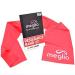 Meglio Resistance Bands Latex Free - Exercise Bands for Physiotherapy Strength Training & Fitness Workouts Yoga Pilates Stretching. Range of Resistance Strengths 2m Red (Light)