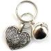 Silver Knight Filigree Heart & Jingle Bell Cat or Small Dog Charm Clip on Collar Pendant Fancy Pet Charm Pet Bling - Buy Online on GoSupps.com
