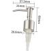 IMIKEYA 2 pcs Replacements Pump Bottle Shampoo Press Heads Steel for Head Silver Emulsion Stainless Shop Silverx2pcs 17x5.75cmx2pcs - Buy Online on GoSupps.com