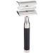 M HLE Rocca Shaving Set - Silvertip Badger Brush Safety Razor & Black Stainless Steel Holder | Premium Men's Grooming Essentials - Buy Online on GoSupps.com