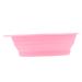Angoily Cleaning Pad Brush Folding Tool Silicone Scrubbers Silicone Makeup Applicator Makeup Washer Pad Beauty Tool Cleaner Cosmetic Washers Pink Make up Makeup Stick Silica Gel