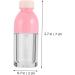 UKCOCO Flacons De Gloss L vres Vides 10 Pi ces Petite Taille Transparent Plastique Pour Femmes Voyage Facile Contenant Brillant L vres Rose - Buy Online on GoSupps.com