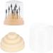 Nail Art Drill Bits Organizer Universal Nail Drill Bits Holder for Nail Salon Nail Art School for Nail Art Drill Bits(MTJ-3/beige) - Buy Online on GoSupps.com