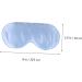 Silk Sleep Eye Mask | Adjustable Comfortable Blindfold for Sleeping & Travel | Blue | 1 Count - Buy Online on GoSupps.com
