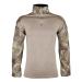 CTRLZS Men's Military Tactical Combat Shirts Camouflaged Long Sleeve Outdoor Army T Shirt Quarter Zip Athletic Cycling Tops Ce5 3X-Large
