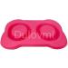 Qianhui Dulovmi Pet Dog Bowls - 2 Stainless Steel Bowls with Non-Skid Mat & Food Scoop | Pink/Blue/Gray/Green - 14.3x8.2x3.9 - Buy Online on GoSupps.com