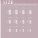 Sethexy French Short Square False Nails Collection - 24Pcs Glossy Rainbow Side French Press On Nails - Buy Online on GoSupps.com