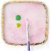1pc Square Resin Nail Art Painting Gel Palette Golden Edge Polish Agate Mix Stir Crystal Resin Stone Plate Manicure Accessory DIY Tool Pink Manicure accessory - Buy Online on GoSupps.com