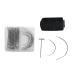 Wig Making Pins Needles Thread Set, 70pcs Wig T Pins and C Curved Hair Weave Needle with Black Thread for DIY Sewing Hair Weave Extensions, Blocking Knitting, Modelling and Crafts