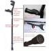 Cane Forearm Crutch Aluminum Alloy Open Cuff Crutches Ergodynamic Elbow Walking Crutches Height Adjustable Light Easy Carry for Men/Women with Comfort Grip Prosperous - Buy Online on GoSupps.com