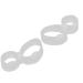 2Pcs Slimming Silicone Magnetic Toe Rings for Weight Loss and Foot Massage - Buy Online on GoSupps.com