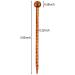 H H&J HUAJIAN Boho Vintage Wood Hair Styling Pins - 6 Pack with 5.1 Unique Prints for Quick Styling - Buy Online on GoSupps.com