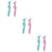 FOMIYES 6 Pcs Silicone Beauty Ruler Eyeliner Pencil Eyeliner Stamp Eyeshadow Stencils Plate Lip Liner Bevel