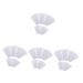 Beavorty 4 pieces 5 wax paper tool hair stencil cleaning wax wax strips fleece white