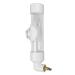 Deosdum bird drinks automatic drinking device for parrot birds water dispenser for parasites drinking fountain for bird cage accessories (white)
