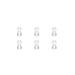 (6pcs/lot)Hearing Aid Ear Tips Silicone Earplug Domes for BTE,ITE and Pocket Hearing Aids Ear Bud Replacements (Small 8mm) Small (Pack of 6)