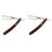 Beaupretty 2st razor with interchangeable blade straight rapid razor razor razor folding rapid shaver razor man hair bartscher wooden like shown