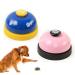 Roysmart 2 pieces of training bells for pets door bells for potty communication and cleanliness training with a large button and cat pattern educational toys for cats and dogs