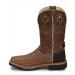 Justin Men's Derrickman Croc Print Western Work Boot Composite Toe Camel 10 Camel