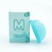 TM New Blue Generation Menstrual disc with Loop Flat-fit Cup Medical-Grade Silicone Reusable Petal Thin and Ultra Comfortable (Large Blue)